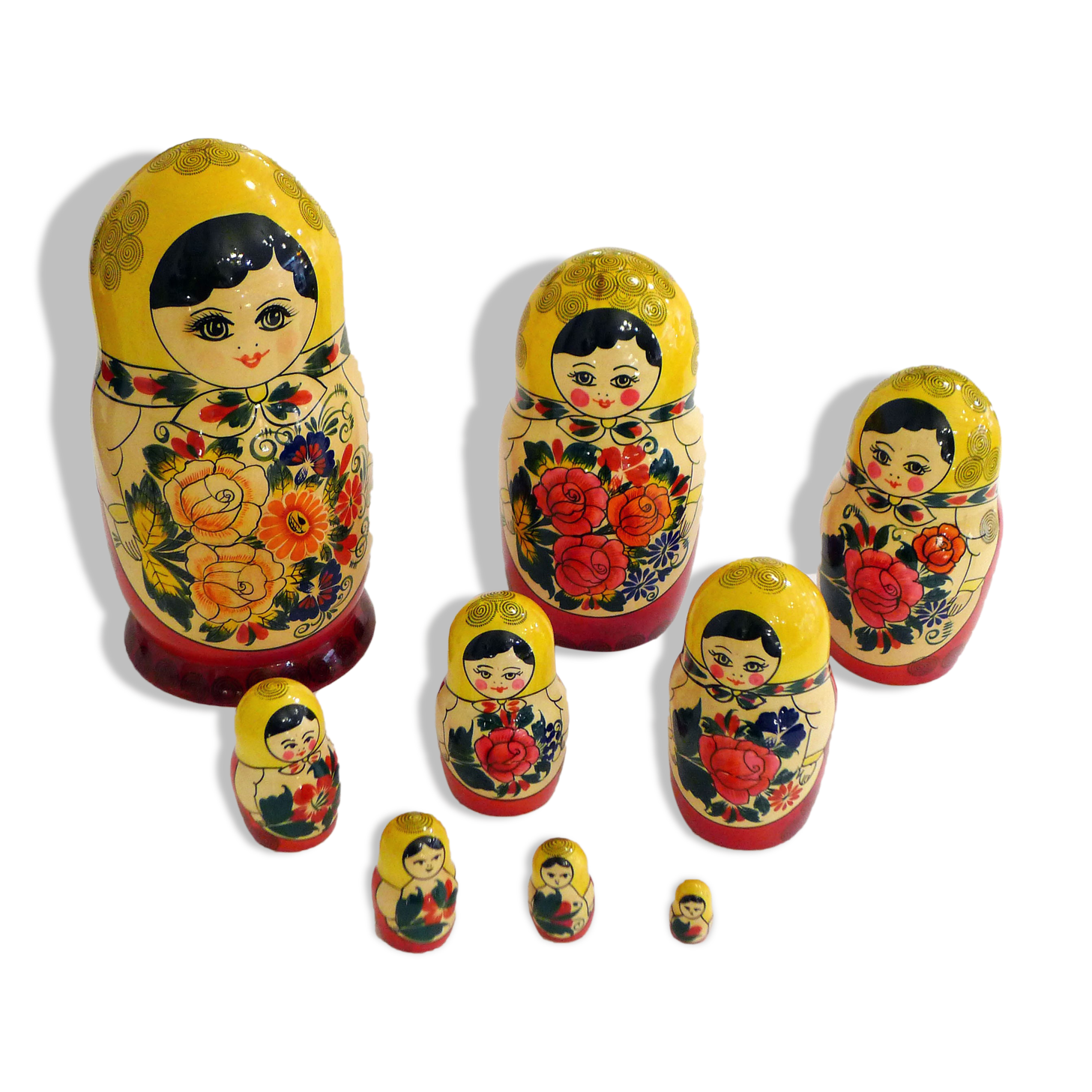 Set of 9 matryoshkas / Russian dolls
