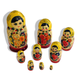 Set of 9 matryoshkas / Russian dolls