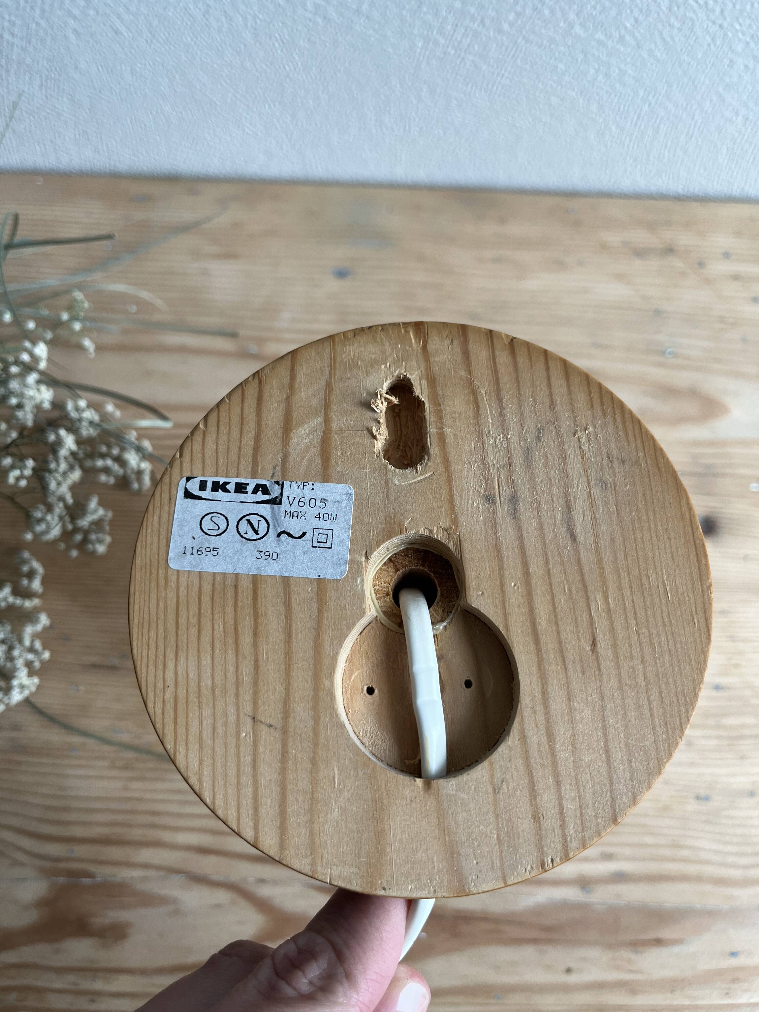 OPUS/ZIRKON vintage Ikea pine wall lamp