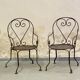 Paire de fauteuils de jardin 1950