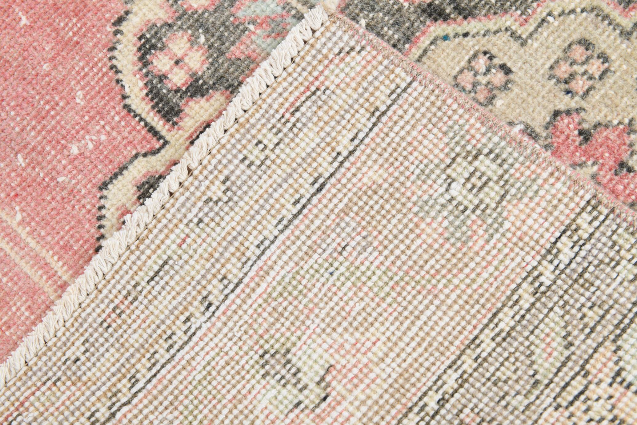 Shades Of Pink Vintage Runner Rug