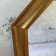 Octagonal Wall Mirror with Vintage Molded Gilded Wood Frame