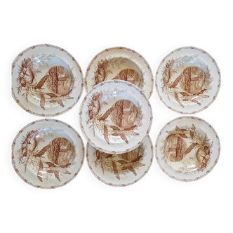 Iron clay soup plates