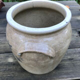 Glazed stoneware pot