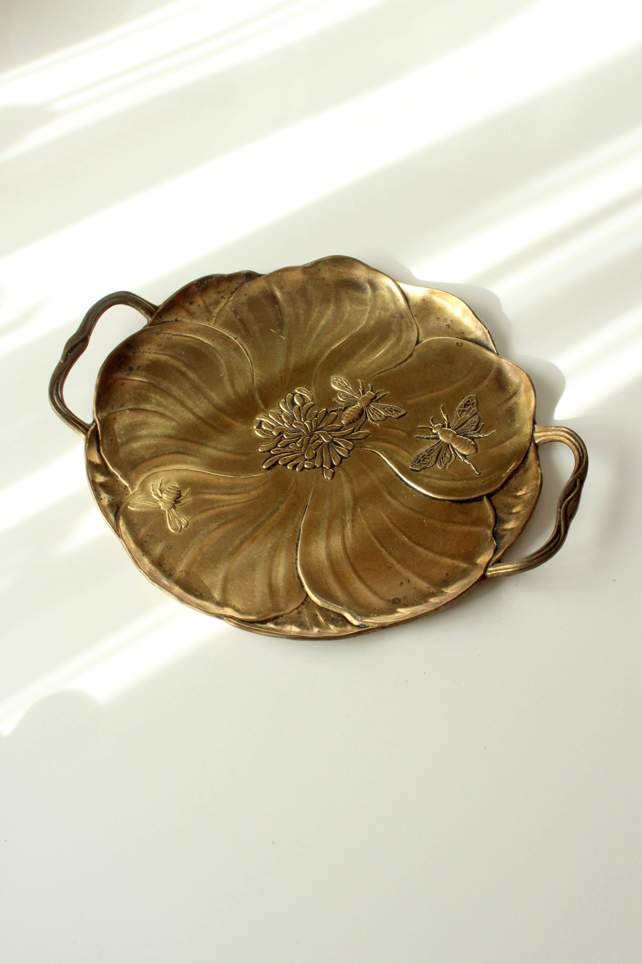 Solid brass tray