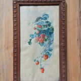 Pendants Art Déco, natures mortes à l’aquarelle signées et datées