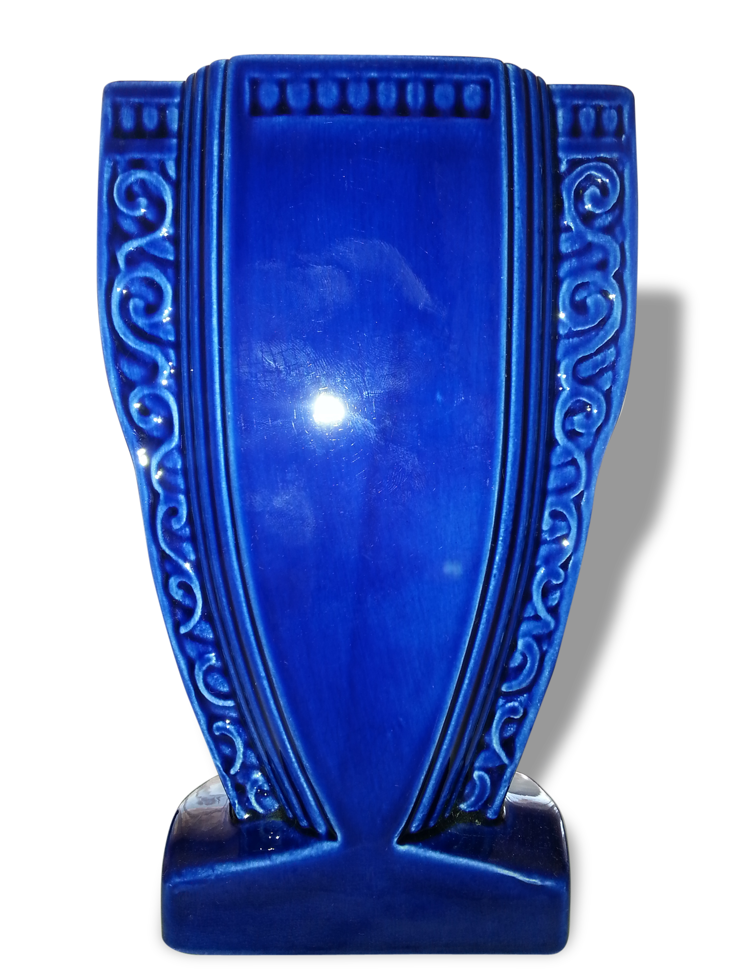 Beautiful vase art deco Sarreguemines numbered