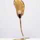 Pair Brass leaf table lamps design by Carlo Giorgi & Tommaso Barbi 1970s
