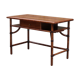 Bamboo and wooden desk with right side shelf on slide by Mc Guire 120x60