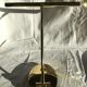 Piano or desk lamp in gilded brass