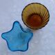 Duo de vases vintages italiens en verre soufflé