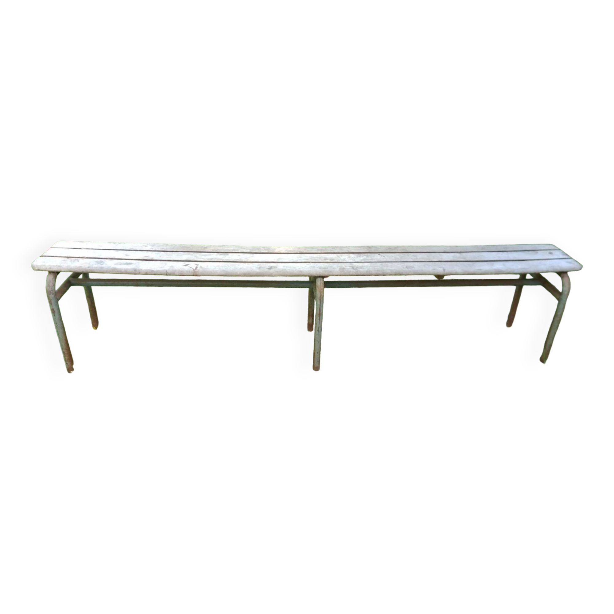 School bench from the 1950s, length 210 cm