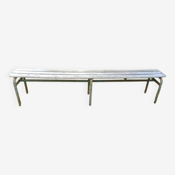 Banc d'école années 50 longueur 210 cm