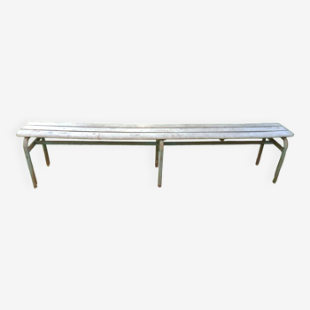 School bench from the 1950s, length 210 cm