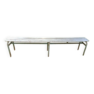 Banc d'école années 50 longueur 210 cm