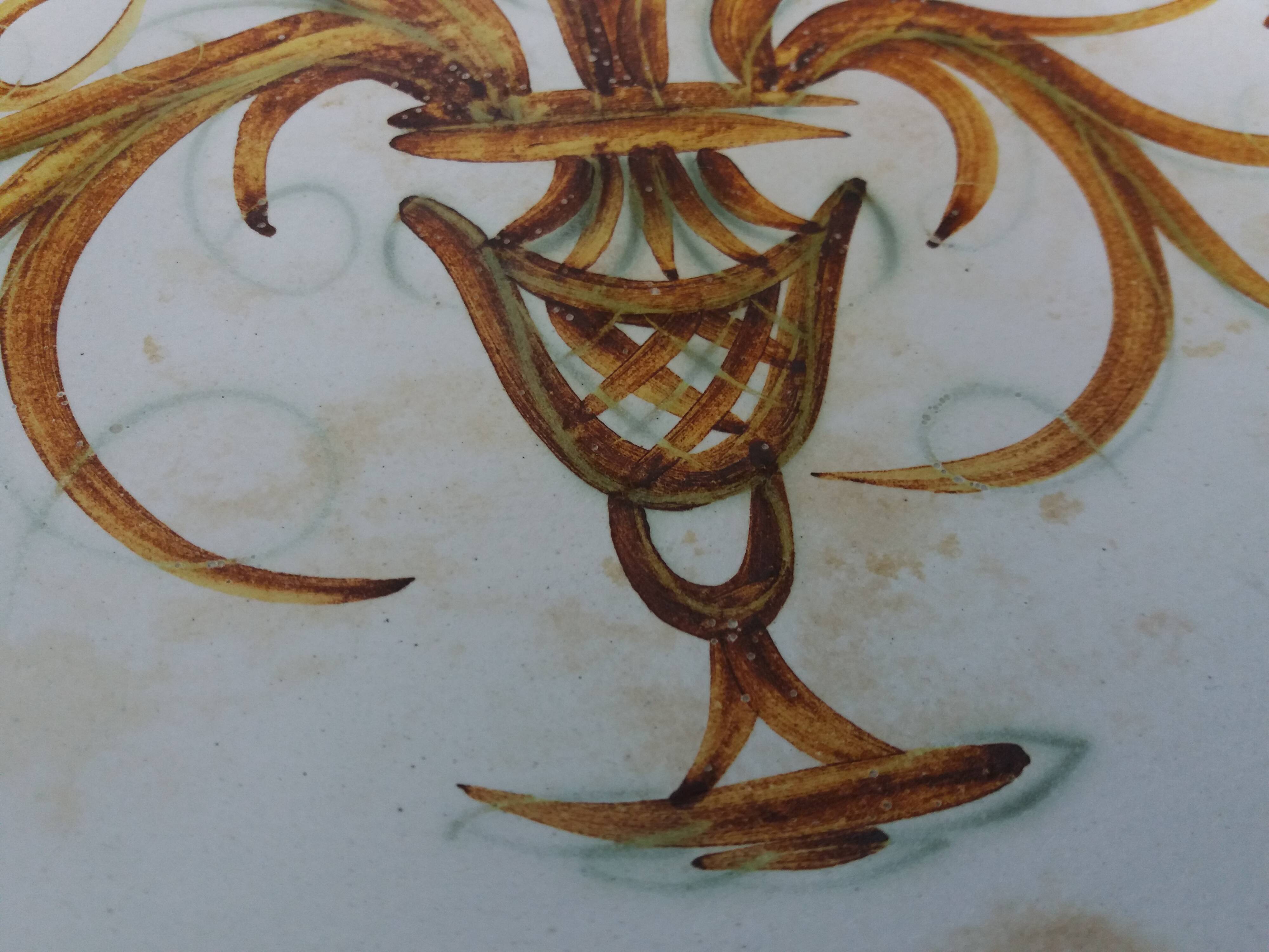 Keraluc Quimper oval flat salad bowl signed Yvonne Pennec