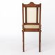 Antique Belgian Dining Chair, Restored Cane Chair, Beech Wood, c. 1930s