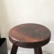 Brutalist wooden farm stool