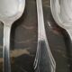 Lot of 5 silver-plated dessert spoons by Ravinet d'Enfer.