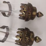 Paire de lampes en bronze