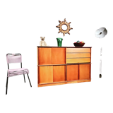 Library cabinet showcase modular shelf Oscar by Didier ROZAFFY