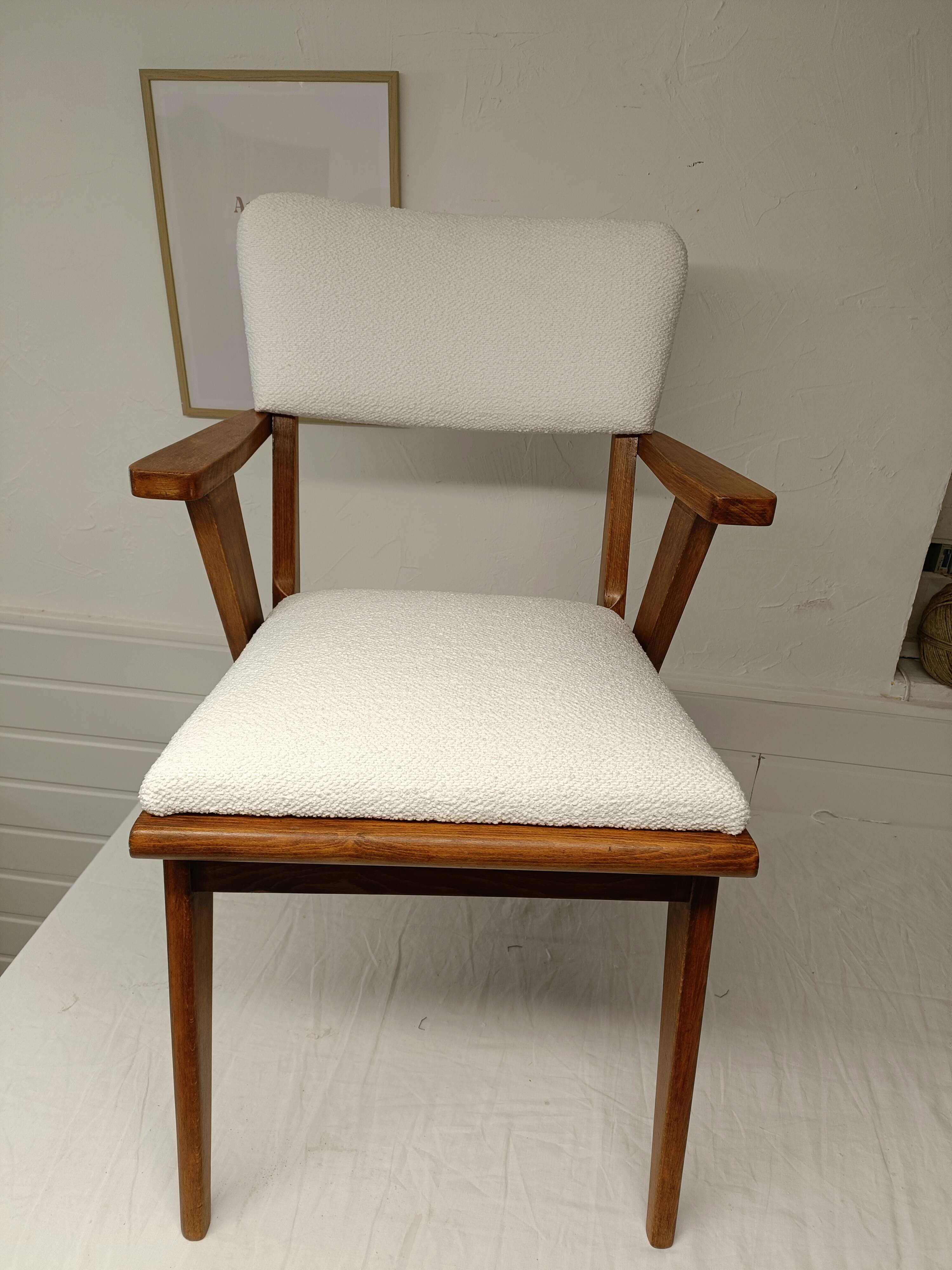 Set of 2 50s style chairs refurbished