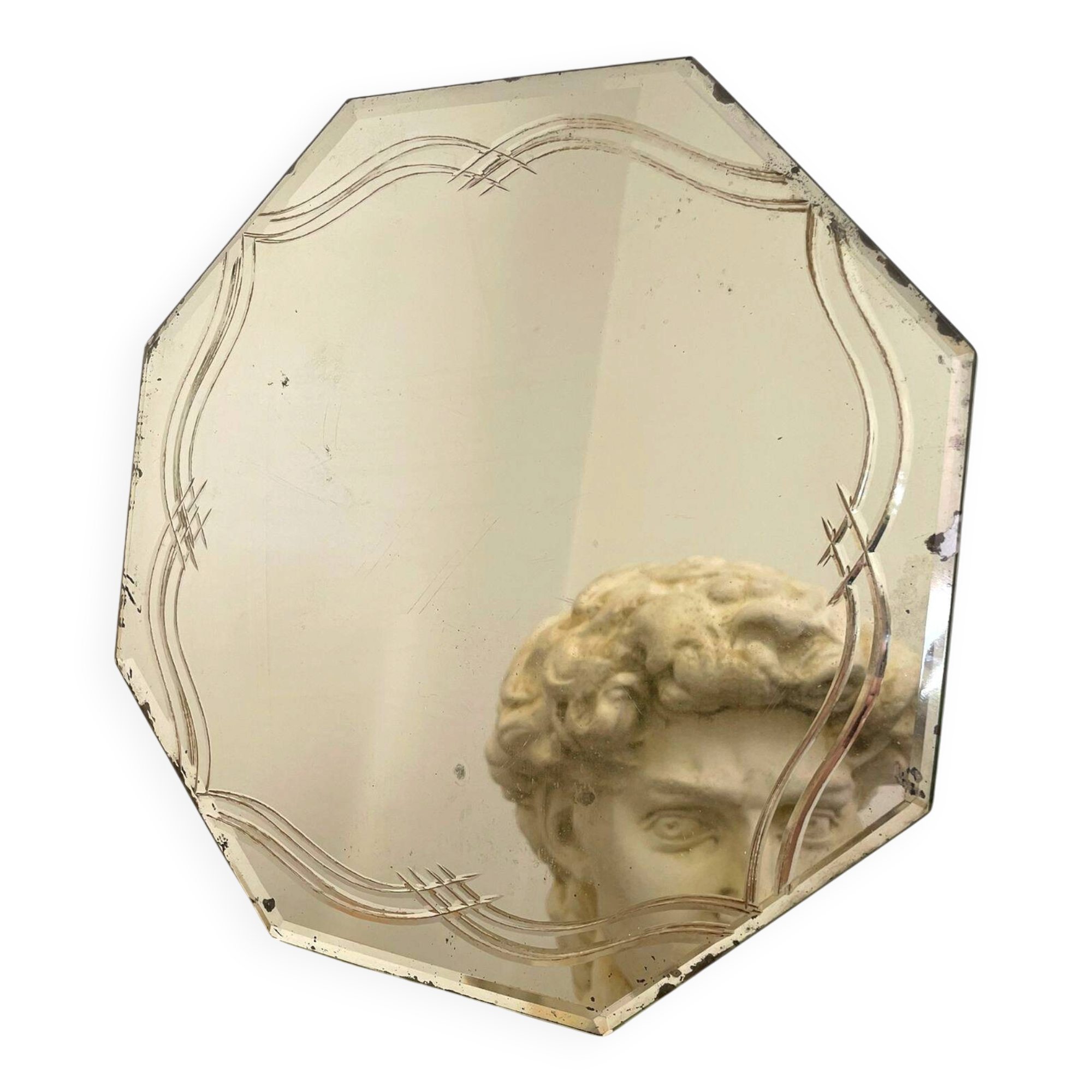 Vintage chiseled mirror