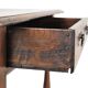 English table drawer lowboy antique solid oak 18th century 94cm
