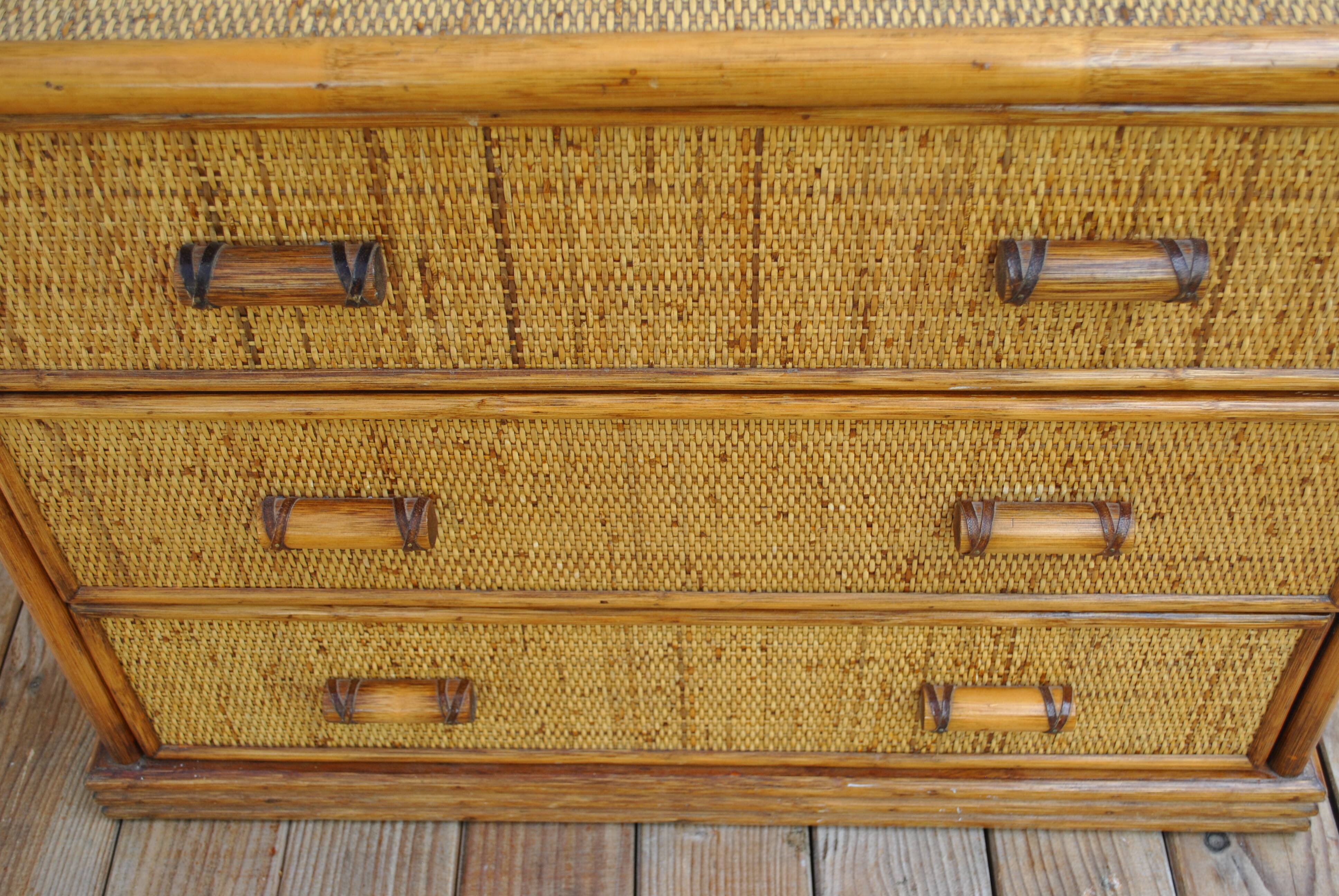 Rattan dresser 1970