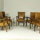 Armchairs by H. Wouda for H. Pander & Zn., 1920s, Set of 7