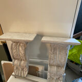 Set of 2 wooden consoles