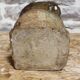 Vase made from a slab of scarified stoneware