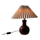 Minimalist ceramic table lamp from Denmark, 1960s.
