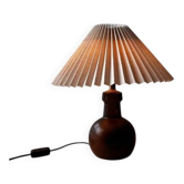 Minimalist ceramic table lamp from Denmark, 1960s.