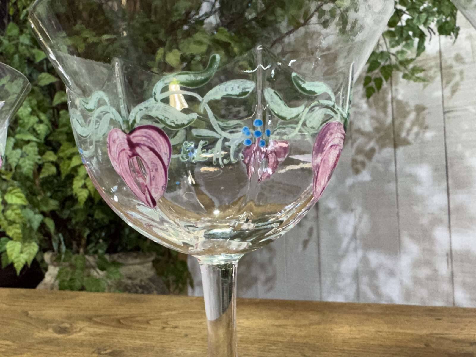 Set of 6 Swedish crystal champagne glasses by the brand Orrefors.