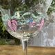 Set of 6 Swedish crystal champagne glasses by the brand Orrefors.