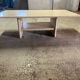 Travertine coffee table