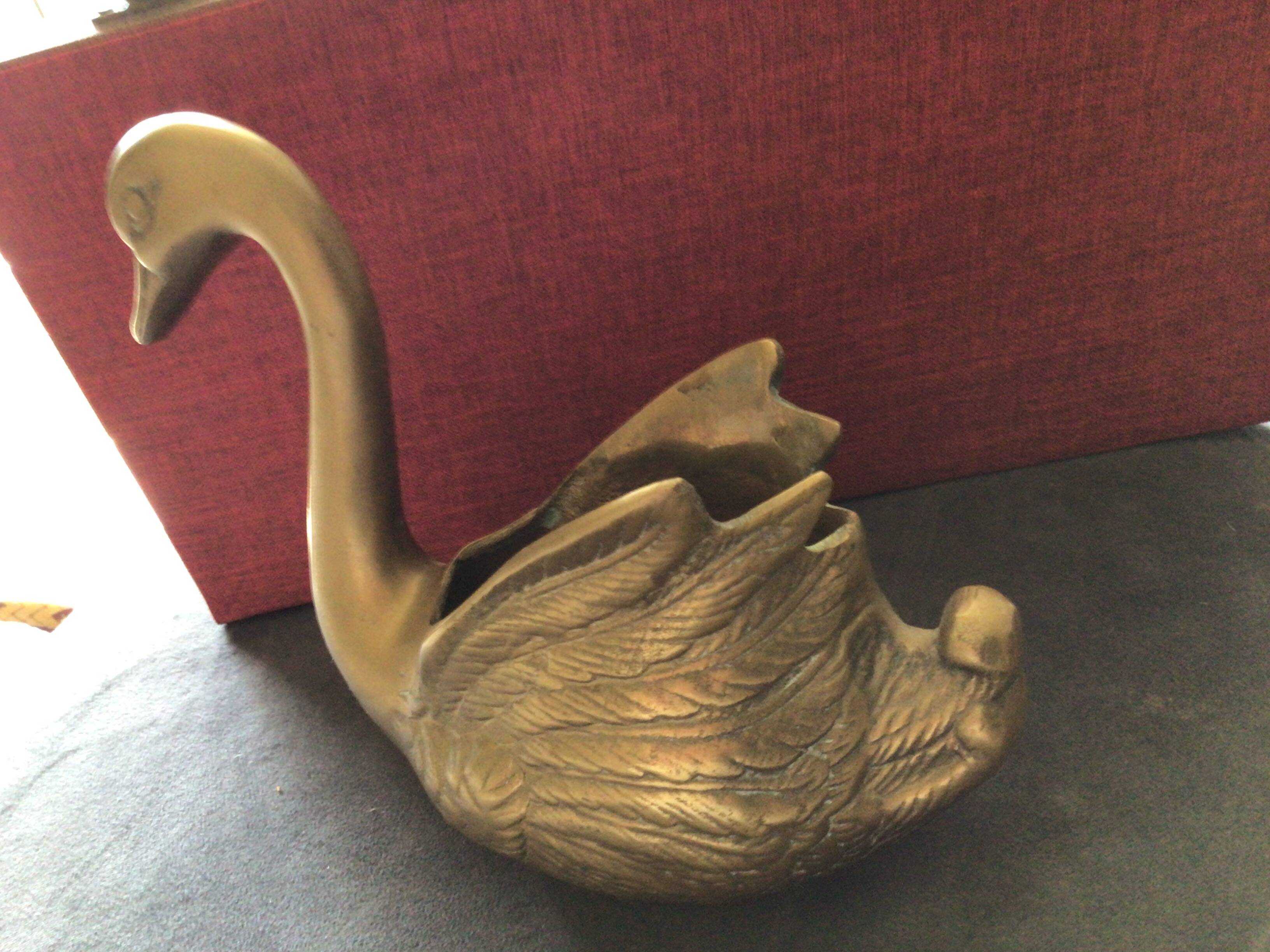 Brass swan