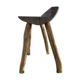Billot de boucher en bois primitif
