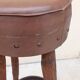 Pair of high vintage brutalist bar stools