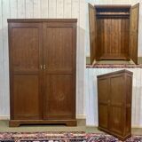 English oak wardrobe from the early 20th century.
