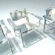 Lot de 4 fauteuils 109 Giandomenico Belotti pour Alias