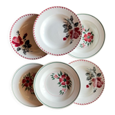 Assiettes dépareillées l’Amandinoise