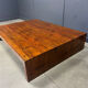 Grande table basse en bambou, années 1980.