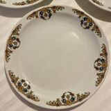 Selther vintage porcelain plates - floral and gold pattern (set of 3)