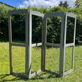 Grey wooden screen