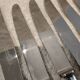 12 silver-plated dessert knives by Christofle America