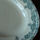 Oval flat Terre de Fert green Fleurs Argenton Saint Amand