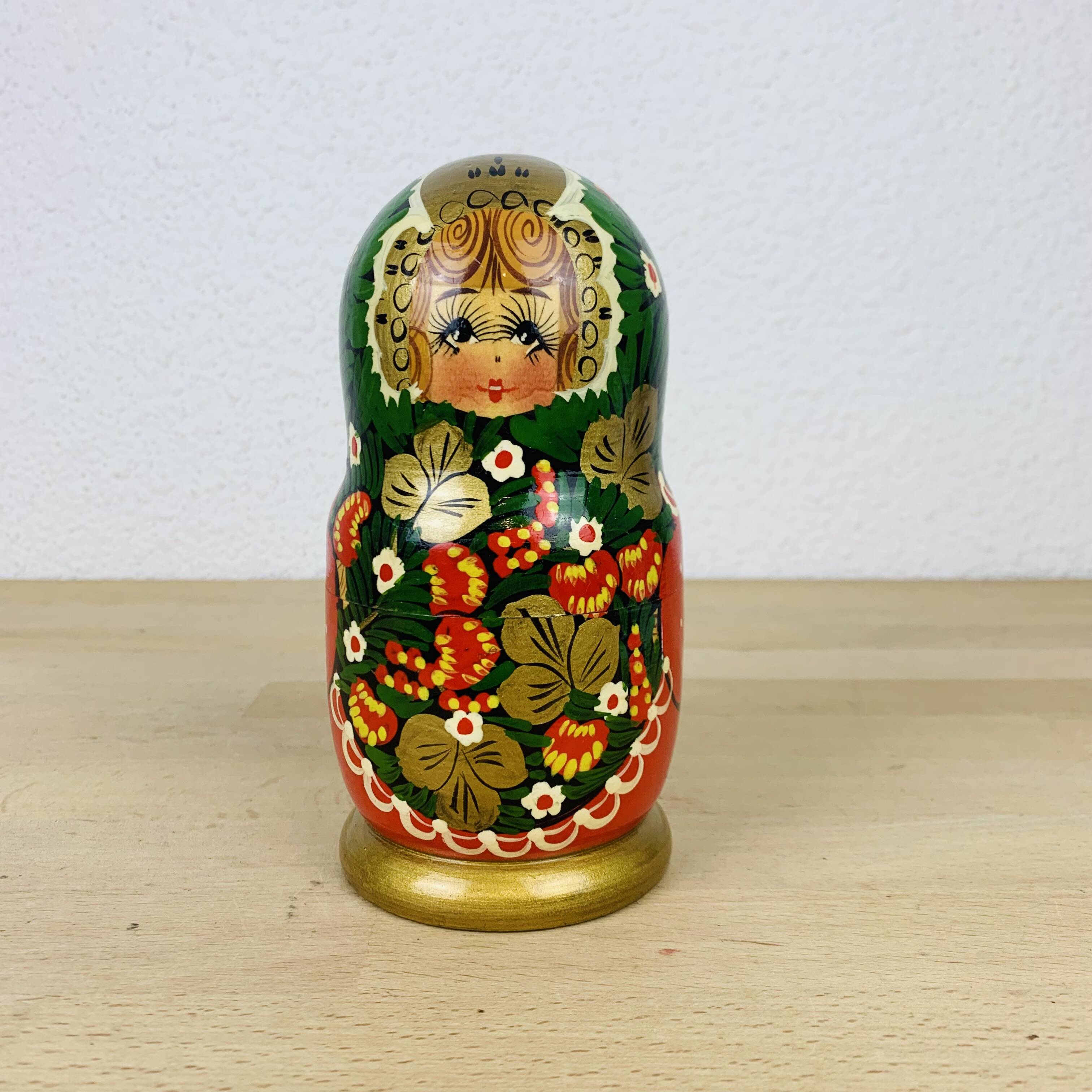 Russian doll Matryoshka painted wood