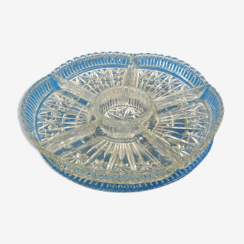 Glass compartment dish from the 50s